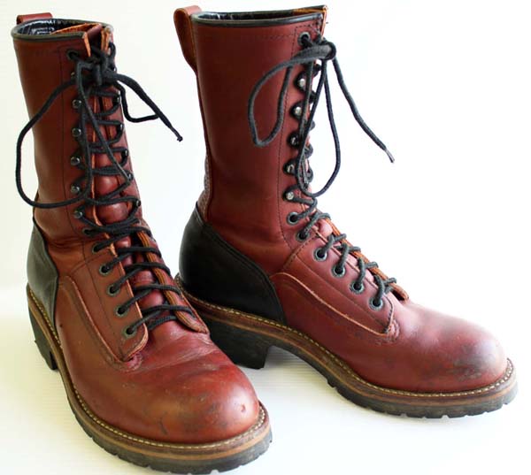 90s USA製 REDWINGレッドウイング 921 ラインマンブーツ 赤茶 7D 