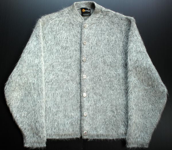 60s Jockey モヘア ニット カーディガン グレー M - Sixpacjoe Web Shop