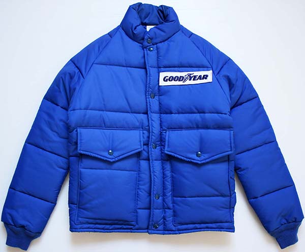 70s GOODYEAR パッチ付き ナイロンレーシングジャケット 青 S Sixpacjoe Web Shop
