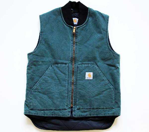 日本製 80s 90s USA製 carhartt ダック生地 ベスト 黒 MEDIUM | www