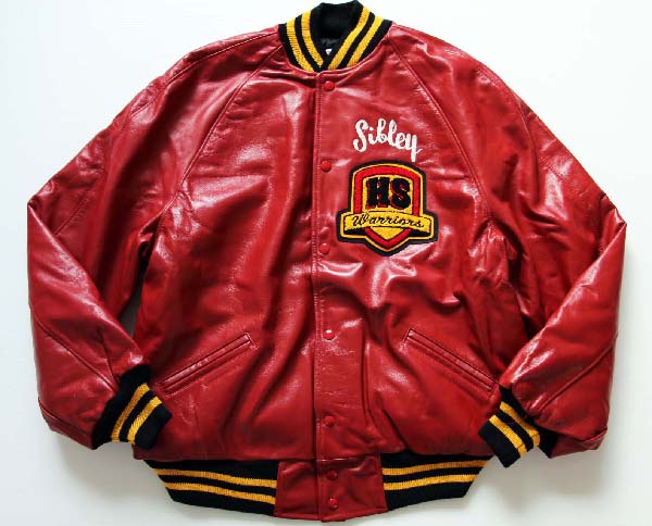 デッドストック☆80s USA製 TROPHY JACKETS オールレザー スタジャン 