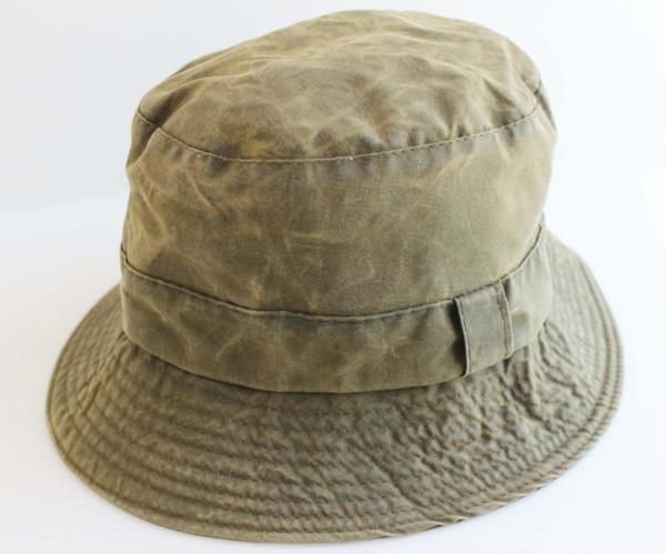 90s 英国製 Barbourバブアー オイルド コットンハット M - Sixpacjoe 