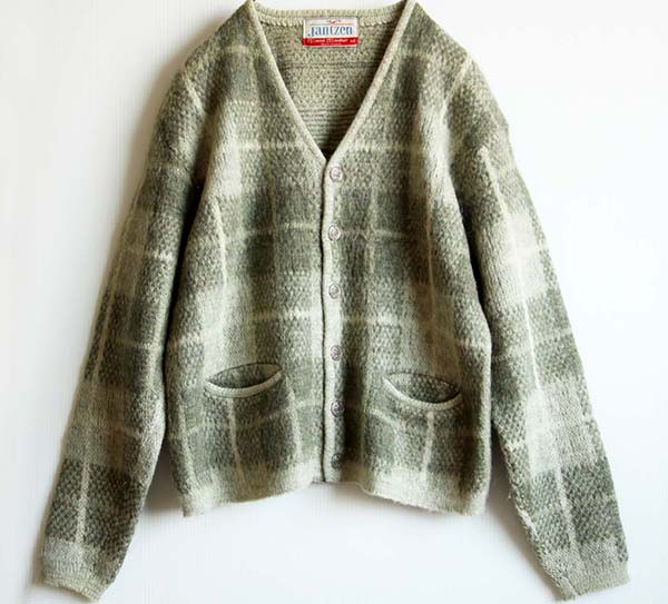 60s USA製 Jantzen モヘア ニットカーディガン M - Sixpacjoe Web Shop