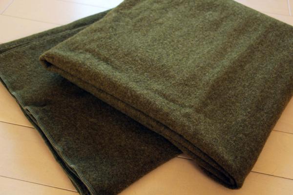 US ARMY 米軍 放出品 オリジナル ウールブランケット 毛布 オリーブ