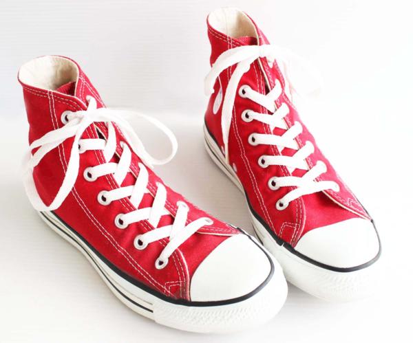 90s USA製 CONVERSEコンバース ALL STARオールスター HI 赤 5.5 