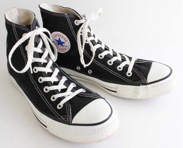 90s USA製 CONVERSEコンバース ALL STARオールスター HI 黒 10