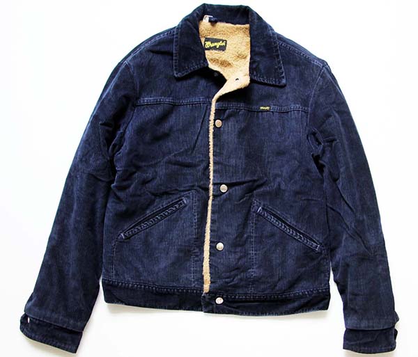70s USA製 Wranglerラングラー ボアライナー コーデュロイジャケット 