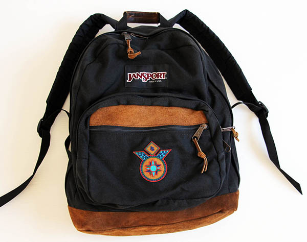 90s USA製 JANSPORTジャンスポーツ パッチ付き ボトムレザー リュック ...