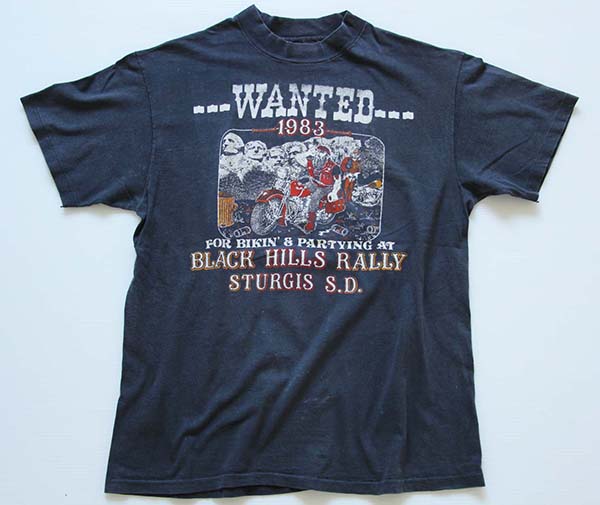 80s USA製 Hanes STURGISスタージス HARLEY-DAVIDSONハーレー 
