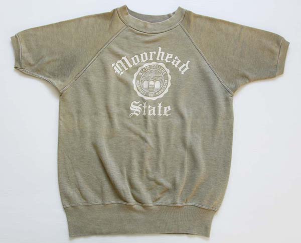 60s CHAMPIONチャンピオン ランタグ Moorhead State 半袖スウェット 薄 ...