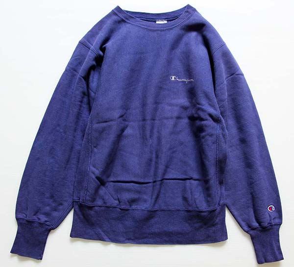 90s USA製 Championチャンピオン ワンポイント スクリプト ロゴ刺繍 