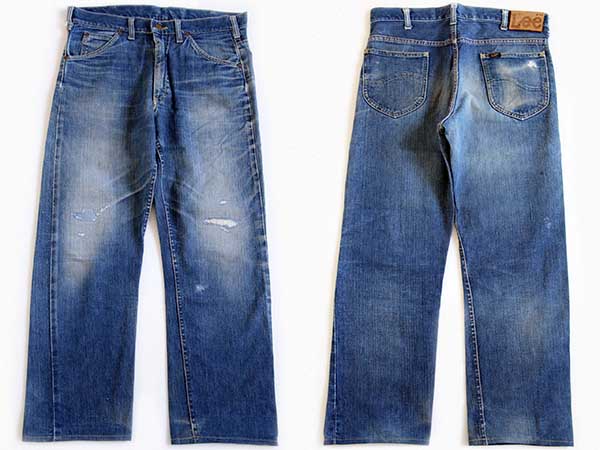 70s USA製 Leeリー 101Z サイド黒タグ デニムパンツ w33 - Sixpacjoe 