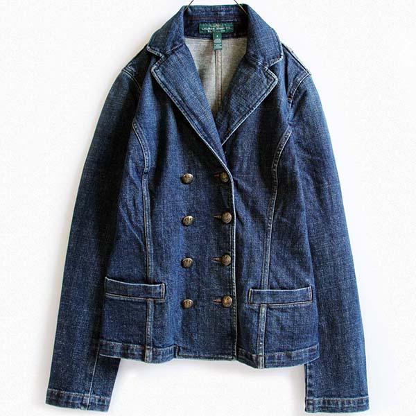 LAUREN JEANS ラルフローレン ダブルブレスト デニムジャケット 6