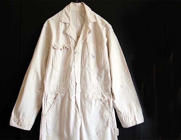 70s POINTERポインター オールインワン 生成り☆つなぎ - Sixpacjoe 