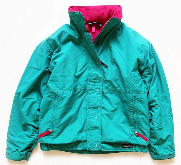 80s USA製 patagoniaパタゴニア フリースライナー ナイロンジャケット エメラルドグリーン 8☆シェルドシンチラ Sixpacjoe  Web Shop