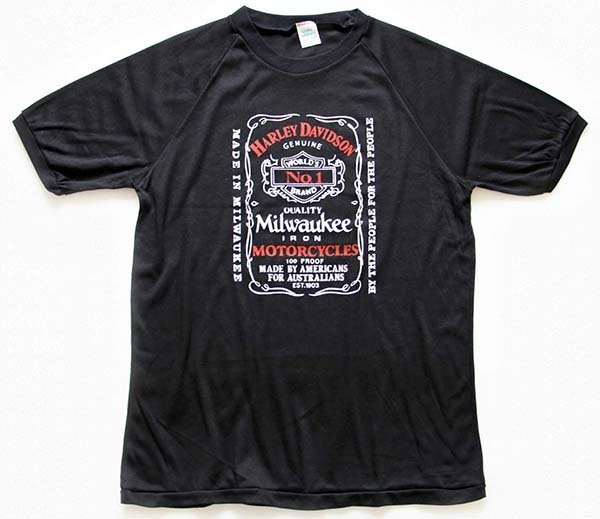 80s オーストラリア製 HARLEY-DAVIDSONハーレー ダビッドソン ロゴ T