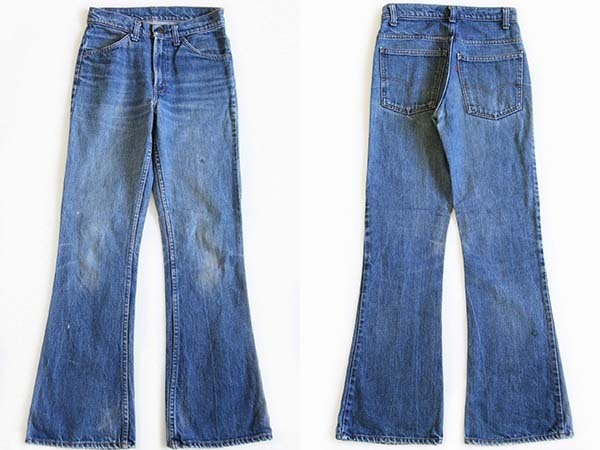 80s USA製 Levi'sリーバイス 646 デニムパンツ w28 L32☆ベルボトム 