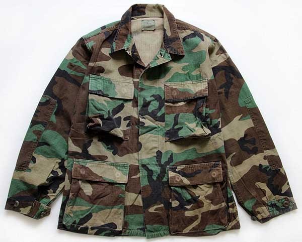 80s 米軍 U.S.ARMY ウッドランドカモ BDUジャケット XS-S - Sixpacjoe