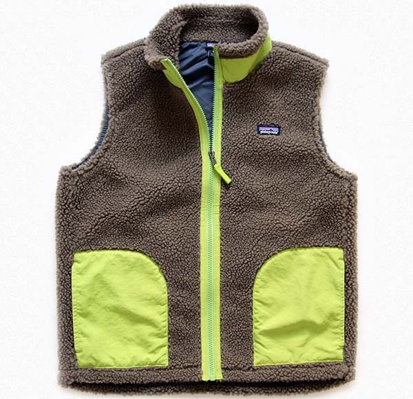 美品 patagonia フリースベスト キッズXL