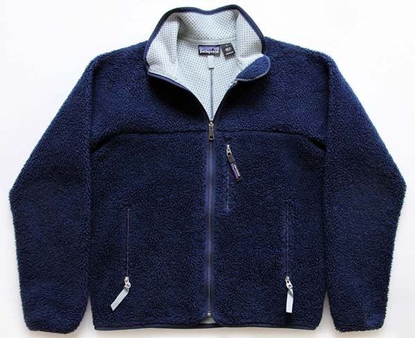 90s USA製 patagoniaパタゴニア レトロカーディガン フリース 