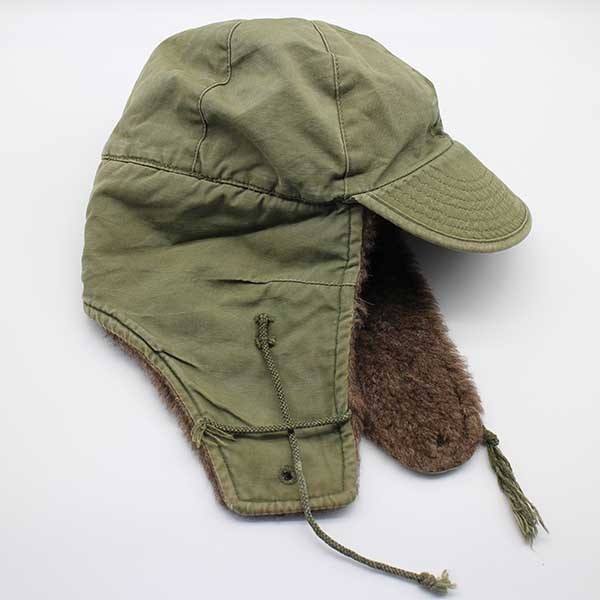 50s 米軍 U.S.ARMY M-51 アルパカ パイルキャップ オリーブドラブ 6 1 