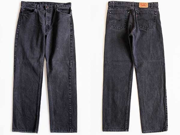 90s USA製 Levi'sリーバイス 505 ブラック デニムパンツ w36 L30 
