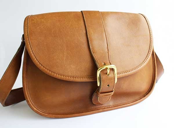 USA製 COACH オールド コーチ レザー ショルダーバッグ 茶☆0143 