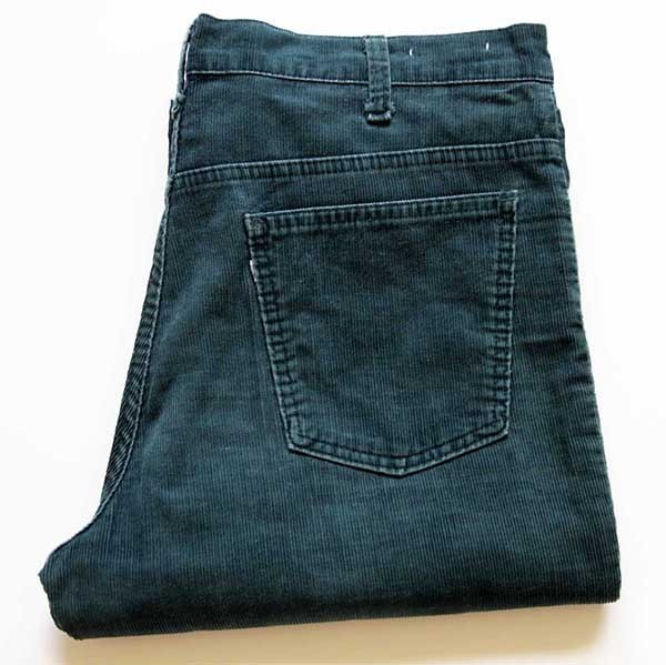 70s Levi'sリーバイス 646 コーデュロイパンツ 深緑 w34☆ベルボトム