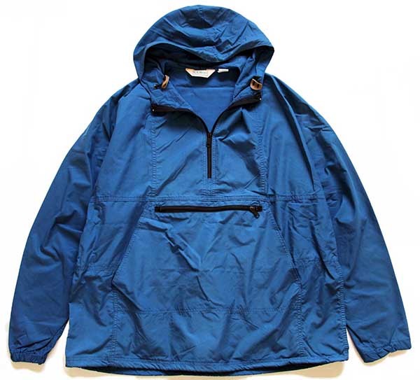 80s USA製 L.L.Bean ナイロン アノラックパーカー 紺 XL - Sixpacjoe 