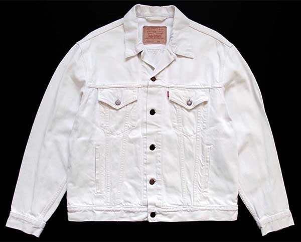 90s Levi'sリーバイス 70503 ホワイト デニムジャケット 4ポケット L 