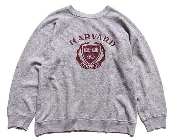 80s USA製 Championチャンピオン HARVARD 染み込みプリント スウェット 