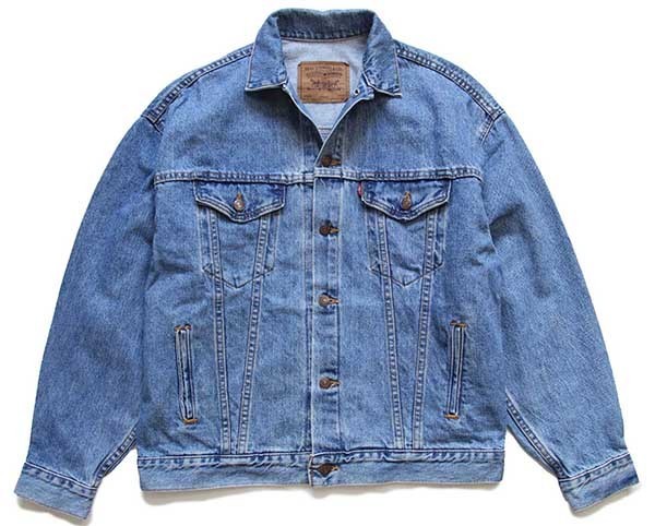 90s USA製 Levi'sリーバイス 57507 デニムジャケット 4ポケット L 
