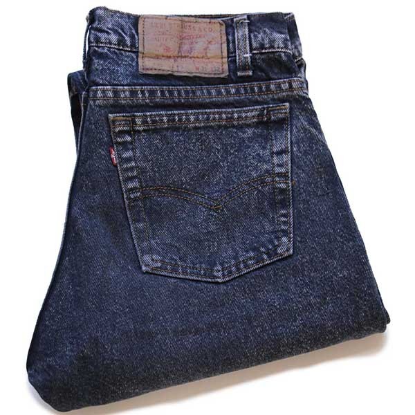80s USA製 Levi'sリーバイス 505 ケミカルウォッシュ カラーデニム
