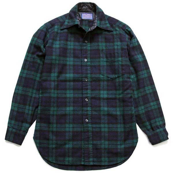 70s USA製 PENDLETONペンドルトン ブラックウォッチ タータンチェック 
