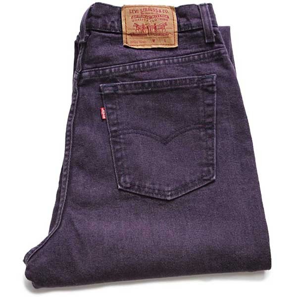 90s USA製 Levi'sリーバイス 521 カラーデニムパンツ 紫 14 M Sixpacjoe Web Shop