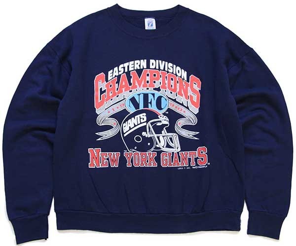 90s USA製 LOGO7 NFC 1990 CHAMPIONS NFL NEW YORK GIANTS アメフト 