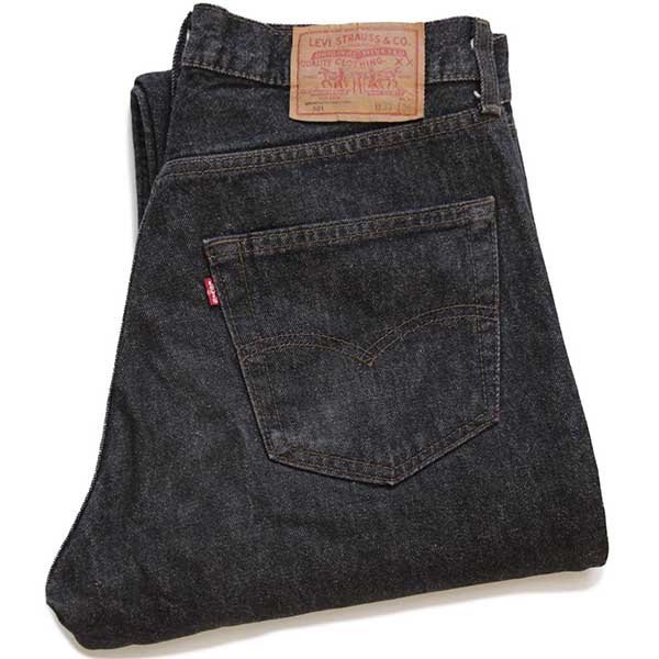 90s USA製 Levi’s リーバイス 501 W33 ブラックデニム