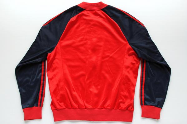 80s USA製 adidasアディダス ATP トラックジャケット 赤×紺 L 